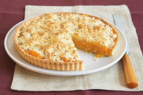 Tarte aux pêches abricots et amande