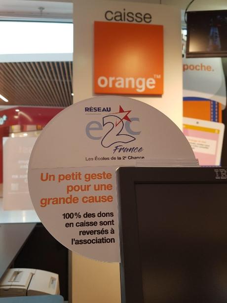 Don en boutique - #Orange soutient l'Ecole de la 2e Chance !