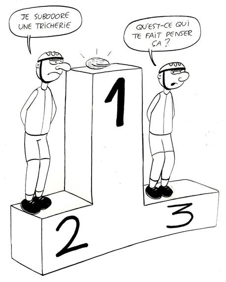 Un cycliste à la mer