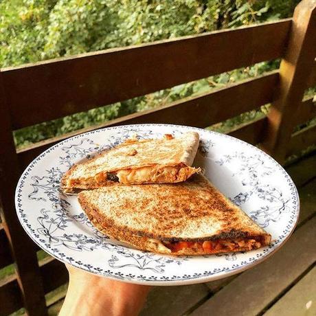 Pizza quesadillas