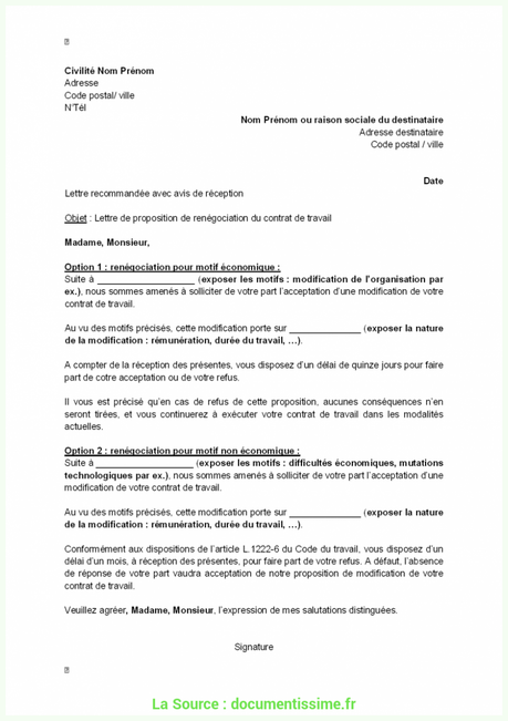 De Valeur Modèle De Lettre De Résiliation D'Un Contrat De Prestation ...