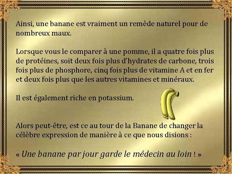 Divers - Les bienfaits de la banane - 2
