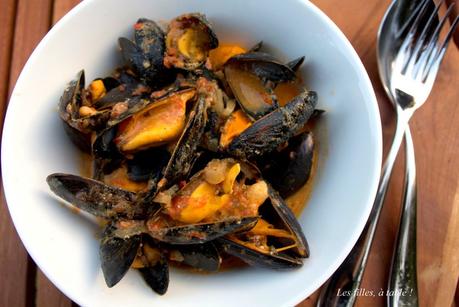 Moules au curry