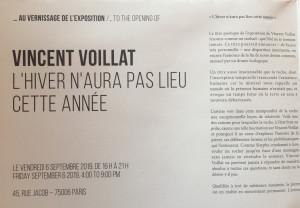 Galerie Eric MOUCHET  7 Septembre au 5 Octobre 2019