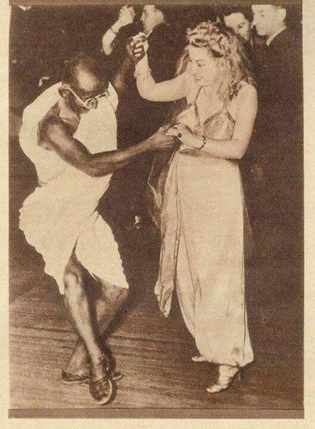Mahatma Gandhi dancing (History In Pictures)