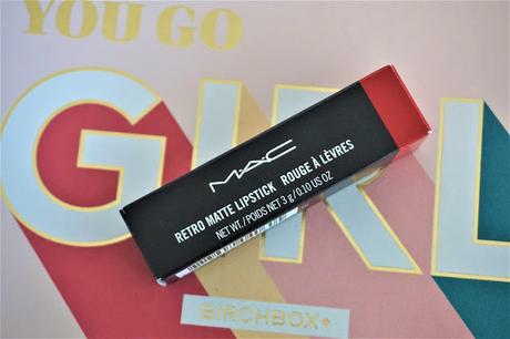 Birchbox Septembre You Go Girl Retro Matte Lipstick Ruby Woo