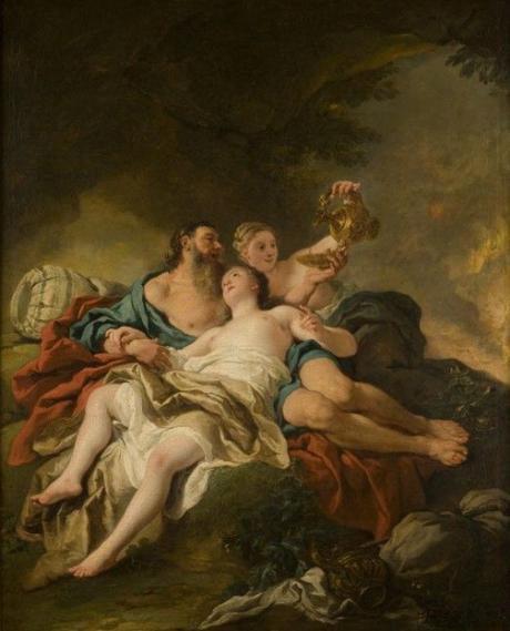 Les femmes dans l’Ancien Testament – Les filles de Loth Jean-François de Troy, Loth et ses filles 1727, Huile sur toile, 80 x 64 cm, Musée des Beaux-Arts, Orléans