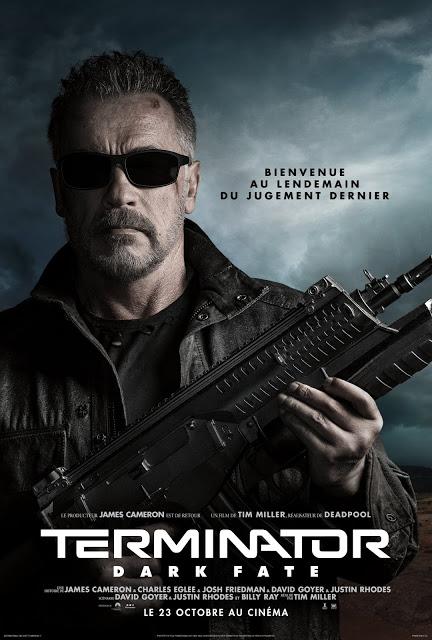 Affiches personnages VF pour Terminator : Dark Fate de Tim Miller