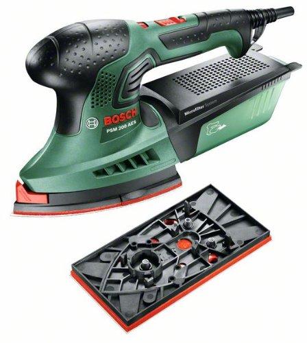Comment nettoyer du marbre? Bosch ponceuse multi PSM 200 AES (2 feuilles abrasives, plateau de ponçage rectangulaire, coffret, 200 W)