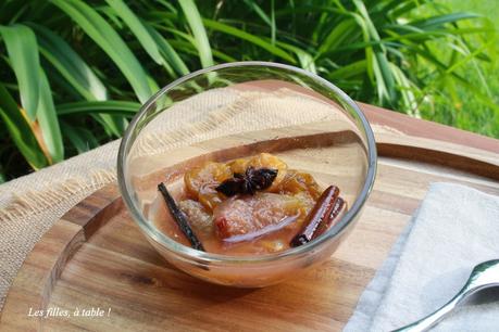 Coupe de figues et prunes aux épices