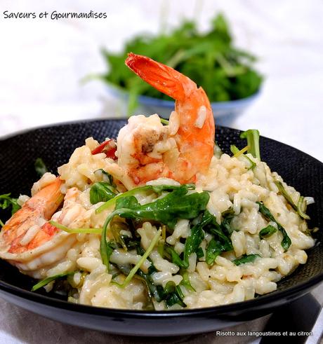 Risotto aux langoustines et citron.