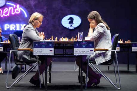 La Russe Valentina Gunina a marqué 2 points sur 2 au Grand Prix Féminin d'échecs de Skolkovo - Photo © site officiel