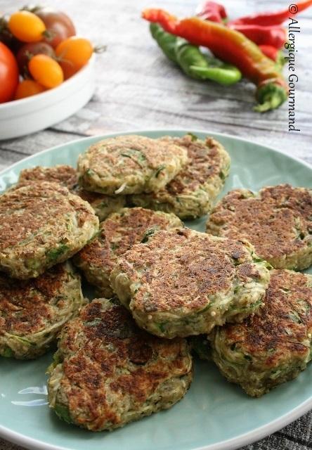 Galettes de courgettes { sans gluten, sans lait, sans œufs}