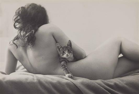 Robert Frank, Mary with cat, c.1950