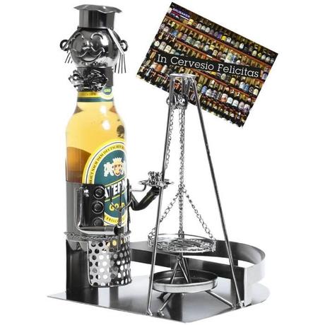Idée Cadeau Bière.Brubaker Porte Bouteille De Bière Décoratif En Métal Sculpture Idée Cadeau Oscillant Barbecue