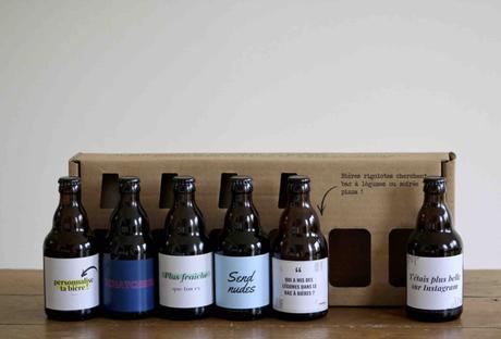 Bière Cadeau Idée. Ensemble Bière Personnaliser Ma Boîte Cadeau Bière Drawyourbeer