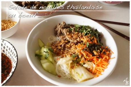 ﻿Salade de nouilles thaïlandaise au boeuf