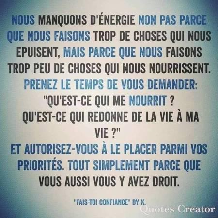 Pourquoi manque-t-on d’énergie ?