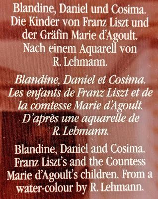 Les enfants de Franz Liszt et de Marie d'Agoult