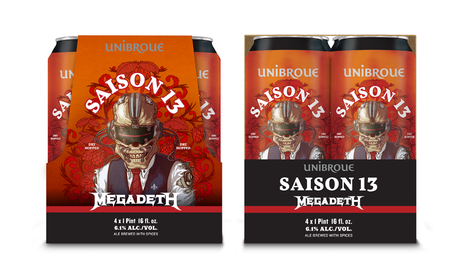 La bière de saison Unibroue en collaboration avec Dave Mustaine de Megadeth