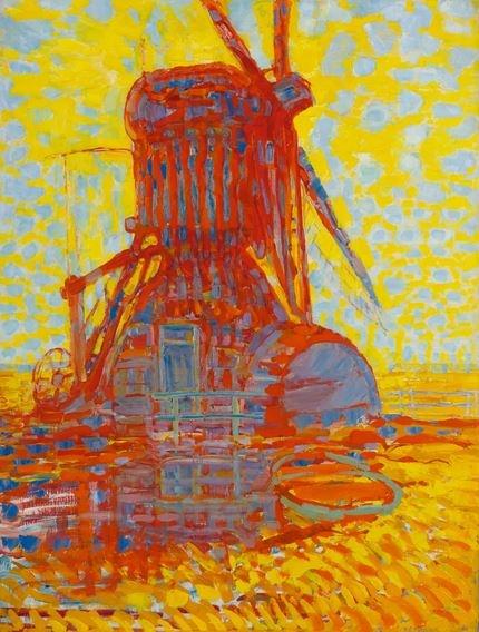 Piet Mondrian Moulin dans la clarté du soleil (1908)
