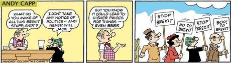 Andy Capp s'est engagé pour le Brexit et il a une bonne raison pour cela! 