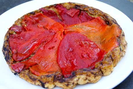 Tarte tatin aux poivrons et à la tapenade Tarte tatin aux poivrons et à la tapenade