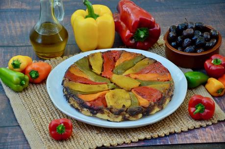 Tarte tatin aux poivrons et à la tapenade Tarte tatin aux poivrons et à la tapenade