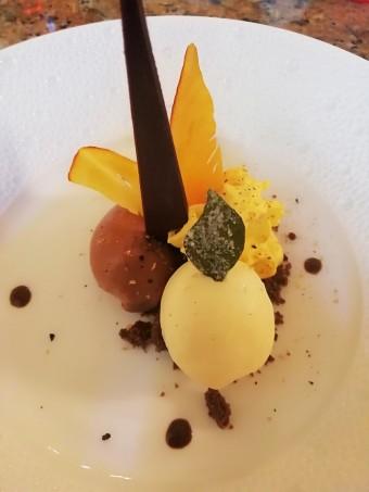 Glace chocolat, potimarron, curry © Gourmets&co