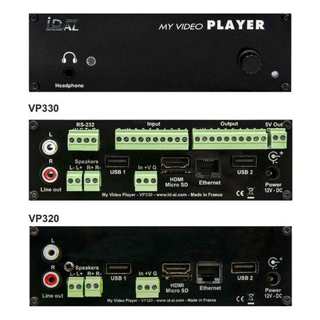 ID-AL VP330 et VP320 : des players vidéo 4K HDR parfaitement autonomes
