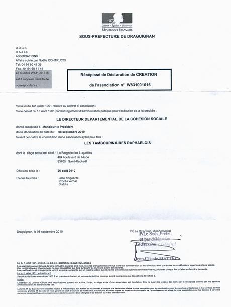 Declaration officielle  À Découvrir
