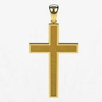 pendentif croix chrétienne or 18 carats