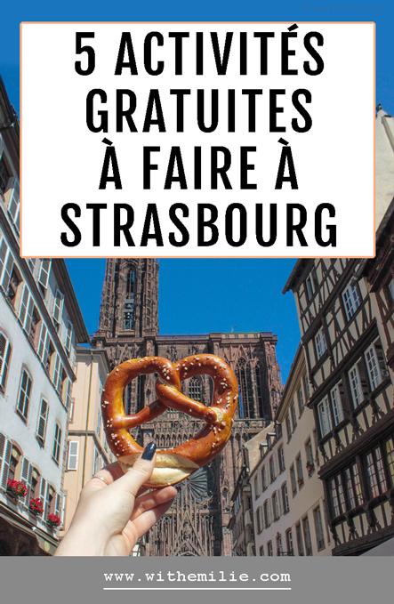 5 activités gratuites à faire à Strasbourg