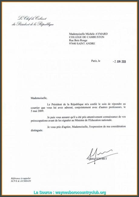 Modele Lettre College Meme Classe – Fr.Caribes.net