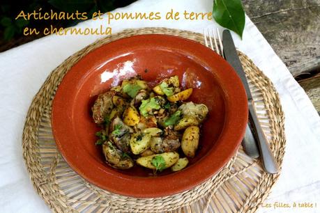 Artichauts et pommes de terre en chermoula