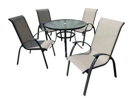 glass table patio set round glass patio table and chairs