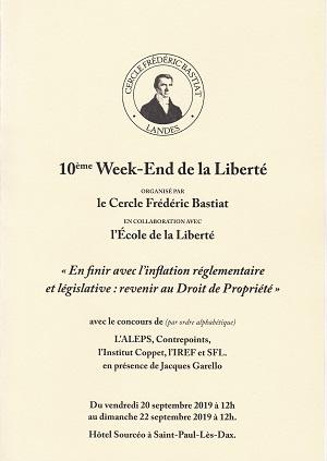 10e Week-End de la Liberté du Cercle Frédéric Bastiat, à Saint-Paul-lès-Dax 2/3