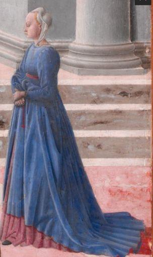 Fra Carnevale 1467 La naissance de la Vierge MET detail passante