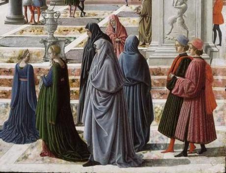 Fra Carnevale 1467 La presentation de la Vierge au Temple Museum Fine Arts Boston cortege