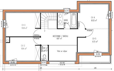 plan maison moderne etage gratuit