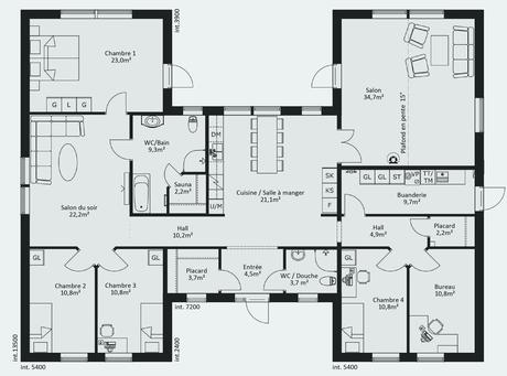 plan maison moderne gratuit pdf