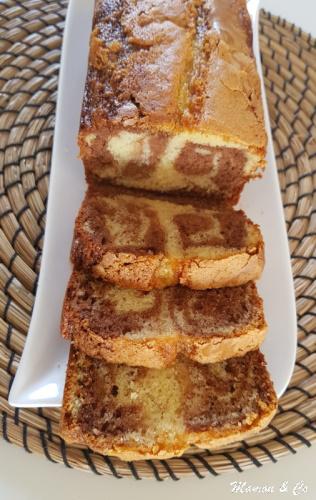 Gâteau marbré amandes / pâte à tartiner