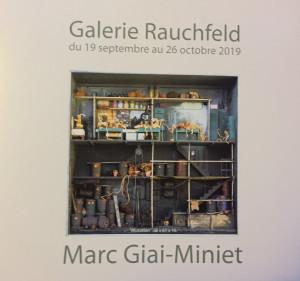Galerie Rauchfeld   exposition  GIAI-MINET  » autres lieux du drame » dernier jour le 26/09….