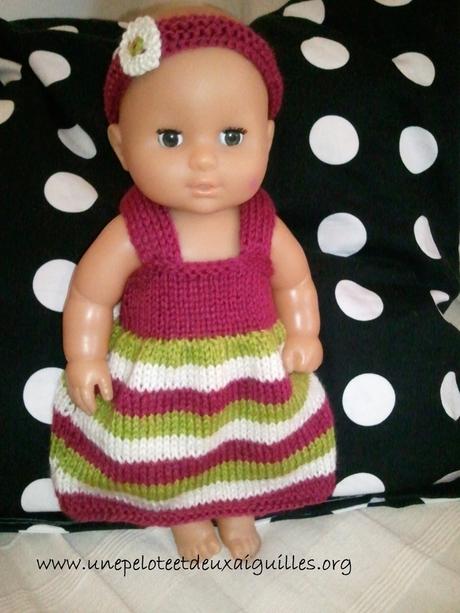Tricoter une robe pour poupée - Paperblog