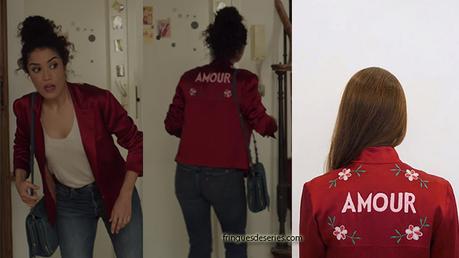 PLAN CŒUR : la veste rouge de Charlotte dans l’épisode 1