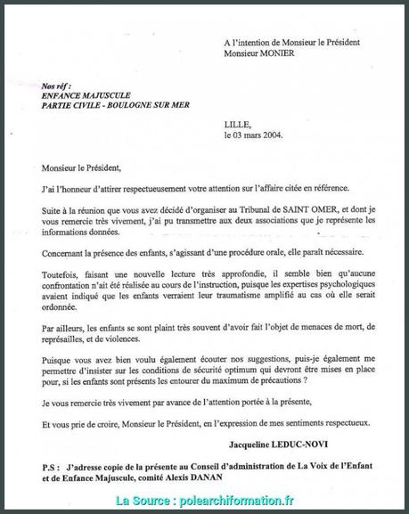 Lettre de témoignage pour tribunal gratuite