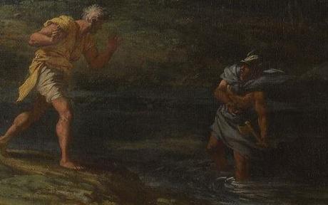 Rosa 1649 apres Mercure et le bucheron malhonnete National Gallery detail