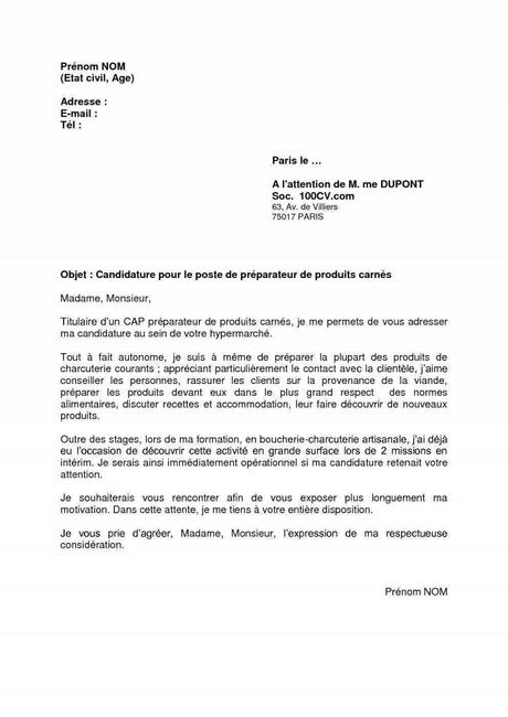 modele de lettre de presentation d’entreprise  Paperblog
