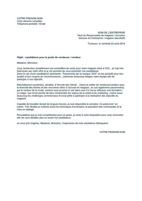 Une Lettre De Presentation