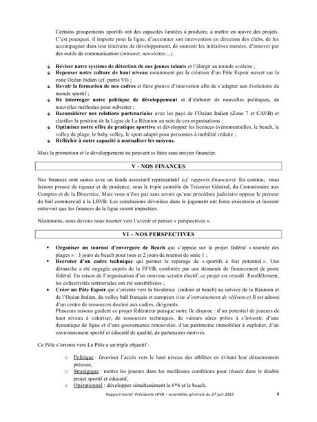 RAPPORT MORAL DE LA PRESIDENTE juin 2015 par avaby - Fichier PDF